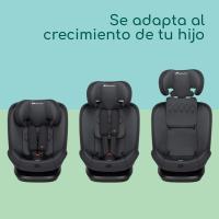 Reclinable 4 posiciones, protectores laterales, para niños de 15 meses a 12 años, Tinted Black - details 1