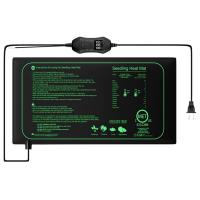 Estera de calor para plántulas, almohadilla de calentamiento de plantas, germinación cálida, enchufe hidropónico de EE. UU., inicio de semillas de jardinería en el hogar de interior - details 0