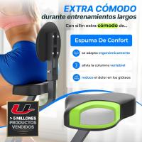 Bicicleta Estática Plegable hasta 130 KG Extra Silenciosa con Sillín de Comodidad Ajustable - details 1