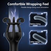 Vibrador de entrenamiento de pene masturbador masculino estimulador de glande juguete sexual para retrasar la eyaculación entrenamiento placer masculino prolongar la resistencia - details 5