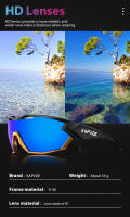 Gafas de sol de ciclismo para hombre, lentes para deportes al aire libre, para bicicleta de montaña, UV400 - details 2