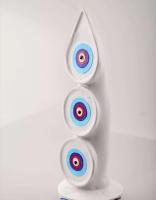 Suministros tibetanos, recipientes para rituales tántricos, pintura en yeso, comida Baduoma, tamaño grande 29 cm, múltiples opciones para elegir - details 6
