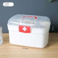 Pastillero grande multicapa, organizador de almacenamiento de pastillas portátil de gran capacidad, caja de medicina doméstica, contenedor para tabletas - details 5