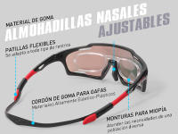 KAPVOE Gafas de Ciclismo con Lente de PC, Sistema de Ventilación, Marco TR90, Protección UV400 para Hombres y Mujeres - details 2