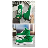 Zapatos de Skate para Hombre Calzado Deportivo Rojo de Gamuza Zapatillas Antideslizantes con Plataforma para Exteriores - details 13