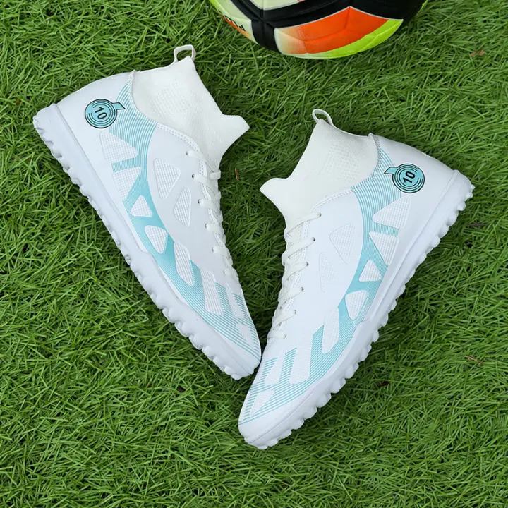 Alta parte superior uñas rotas uñas largas entrenamiento al aire libre zapatos de fútbol. - 1