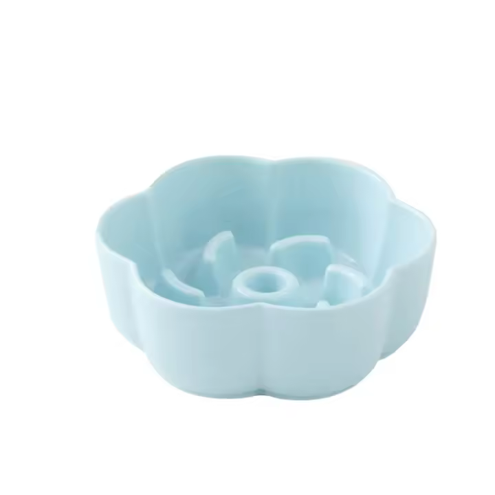Cuenco de comida lenta de cerámica para gatos, cuenco de alimentación creativo y bonito para comida de perros, contenedor de agua antideslizante de gran capacidad para beber mascotas - 1