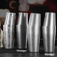 Coctelera trasera Boston Shaker: Juego de 2 piezas: herramienta de barra de barman profesional con peso de 18,6 oz y peso de 25 oz - details 14
