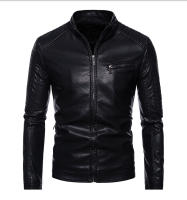 Nueva chaqueta de cuero para hombre, moda delgada de motocicleta juvenil, PU, de otoño e invierno - details 13