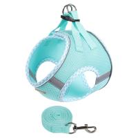 Suministros para mascotas, correa reflectante para perro, chaleco ajustable antiescape para perro, arnés transpirable sin tirones para perros pequeños y medianos - details 18