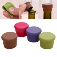 Tapón de silicona para vino, selladores de mantenimiento fresco de bebidas y cerveza, accesorios de Bar, cierres de champán, tapa de botella de vino sin fugas, 1/6 piezas - details 4