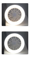 Ventilador de luz LED 2 en 1, lámpara de tres velocidades, cuenta E27, tornillo, Control remoto, Control de pared, dormitorio - details 14