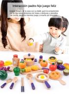 Juego realista de cortar frutas, juguetes divertidos y educativos, juegos de imitación para niños de 2 a 5 años, simulación de corte de verduras ¡divertido! - details 13