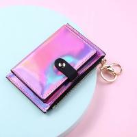 Cartera de mujer con cremallera billetera láser de moda monedero de cuero mini bolsa de tarjetas dangerous goods normales - details 5