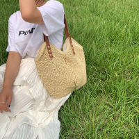 Bolso de mano de paja de gran capacidad para Mujer, Bolso de hombre, informal, de viaje, de mimbre, para Playa y Verano - details 9