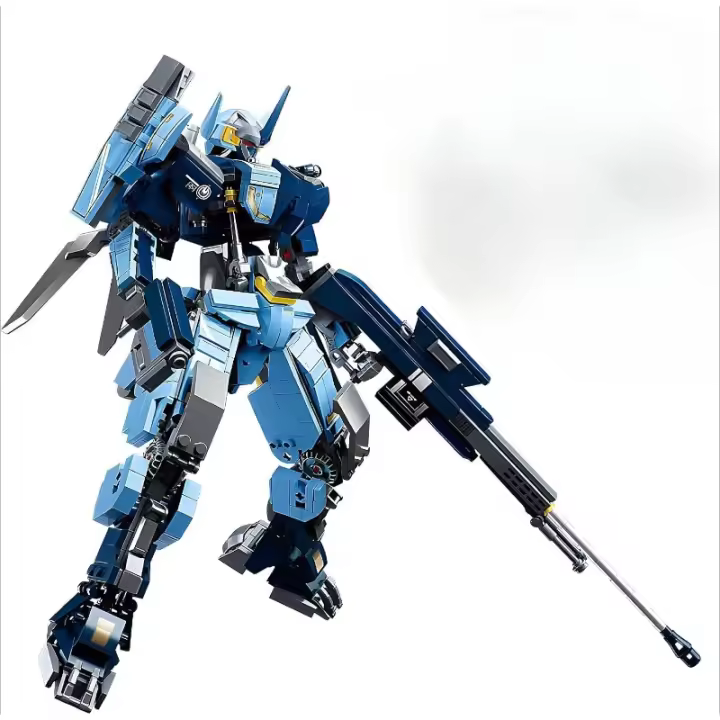 Juego de bloques de construcción de robot Mech para adultos, kit de modelo de guerrero genial de 752 piezas, juego de juguete de héroe de la justicia de la ciudad, los mejores regalos para adolescentes, niños de 6, 8, 9, más de 10 años - 1