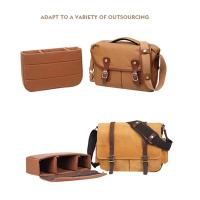 Bolsa Oxford para inserciones de cámara, impermeable, súper gruesa, organizador de fotografía, bolsa portátil negra para cámara impermeable - details 11