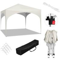 Gazebo Party Tent Gazebo emergente impermeable, protección solar, tela Oxford y estructura de metal 3x3m Beige - details 7