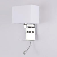 Lámpara de pared minimalista para mesita de noche, lámpara de lectura con interruptor, soporte para teléfono móvil, luces de pared recargables para habitación de hotel y dormitorio - details 4