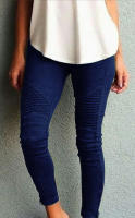 Pantalones elásticos ajustados informales a la moda para mujer - details 11