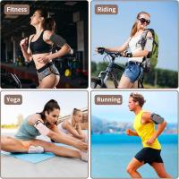 Brazaletes de teléfono para correr, soporte para teléfono celular con brazalete para hacer ejercicio (negro) - details 1