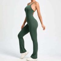 Mono deportivo de yoga sin costuras para mujer, color melocotón, glúteos ajustados, tirantes ajustables, belleza de espalda, gimnasio - details 8