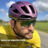Kapvoe-Gafas de ciclismo con degradado para hombre y mujer, lentes de sol a la moda, UV400, para deportes al aire libre, para bicicleta de montaña, 2024 - details 1