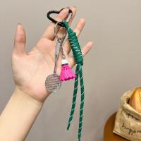 Llavero antipérdida para parejas de bádminton, colgante de cuerda trenzada para bolso, colgante de estilo deportivo, decoración de bolso, llavero con nudo, llave de coche - details 1