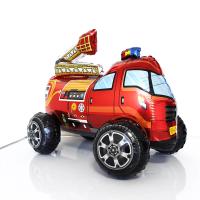Globo de aluminio 4D de pie para camión de bomberos, globo de Mylar, Helio grande, decoración de fiesta de cumpleaños para niños - details 1