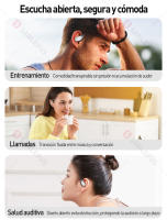 SANLEPUS Auriculares Inalámbricos Bluetooth 5.4 con HiFi y Graves Ultra Potentes - 60 Horas Autonomía, Auriculares Deportivos Abiertos, Diseño Ergonómico - Para Corredores y Amantes del Fitness - details 10