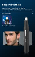 Kemei-recortador de pelo de nariz y Oreja portátil, 3 en 1, carga Micro USB, recortador de barba y cejas para hombres y mujeres, sin dolor, ligero - details 2