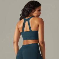 Sujetador deportivo a prueba de golpes para mujer, camiseta sin mangas para correr, ropa interior sexy para fiesta y yoga - details 20
