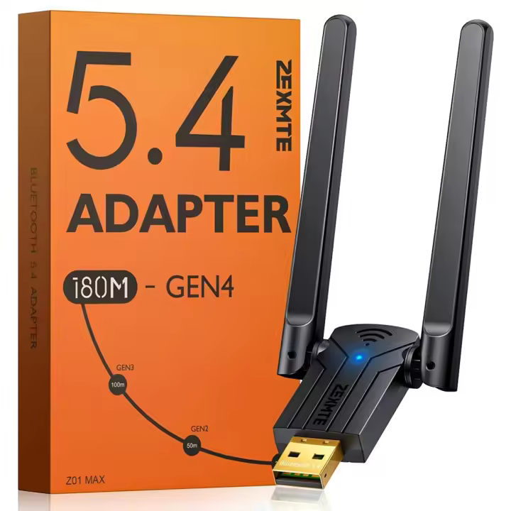 Wsdcam Adaptador USB Bluetooth de alta ganancia Receptor inalámbrico con antena de alta ganancia - 1