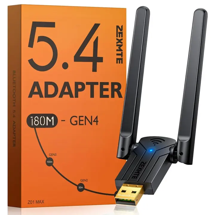 Wsdcam Adaptador USB Bluetooth de alta ganancia Receptor inalámbrico con antena de alta ganancia - 1