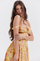 2025 falda larga de verano para mujer temperamento elegante estilo de vacaciones vestido camisola para mujer - details 4
