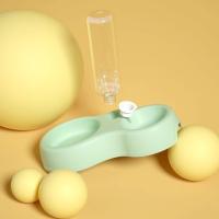 Cuenco Automático para Mascotas Dispensador de Agua y Comida para Gatos y Perros con Soporte Elevado para Beber - details 2