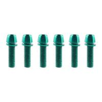 6 unids/set tornillos de manillar de bicicleta chapados en titanio M5 * 17MM perno de pinza de freno de disco de bicicleta de acero inoxidable perno de fijación colorido - details 3