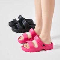 Sandalias de plataforma de moda 2025 para mujer - 2 usos estilo europeo y americano, zapatos de suela gruesa tipo pantuflas - details 2