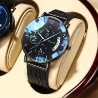 Reloj mecánico automático ultra fino para hombres versión coreana estudiante reloj de cuarzo - details 1
