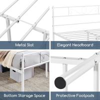 Cama Individual Hierro Cama Metálica para colchón de 90 x 190cm Cama Industrial Estructura Metal - details 82