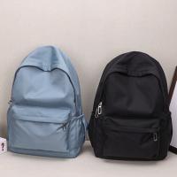 Mochila escolar impermeable de gran capacidad para mujer, mochila escolar con cremallera suave, Color sólido, mochila informal para adolescentes y niñas, suministro para estudiantes - details 10