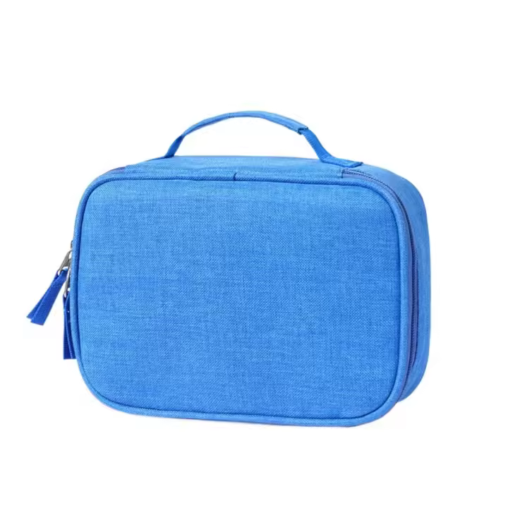 Estuche de papelería de 72 agujeros, bolsa de almacenamiento portátil para lápices de colores de gran capacidad, desmontable con asa, caja de almacenamiento clasificada - 1