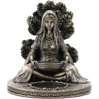 Portavelas de Diosa Celta Adorno de Escritorio de Resina con Estatua de Diosa - details 1