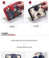 Tiantian Winnie the Pooh nuevas carteras cortas para mujer estilo coreano lindo plegable monedero de moda multifuncional - details 5