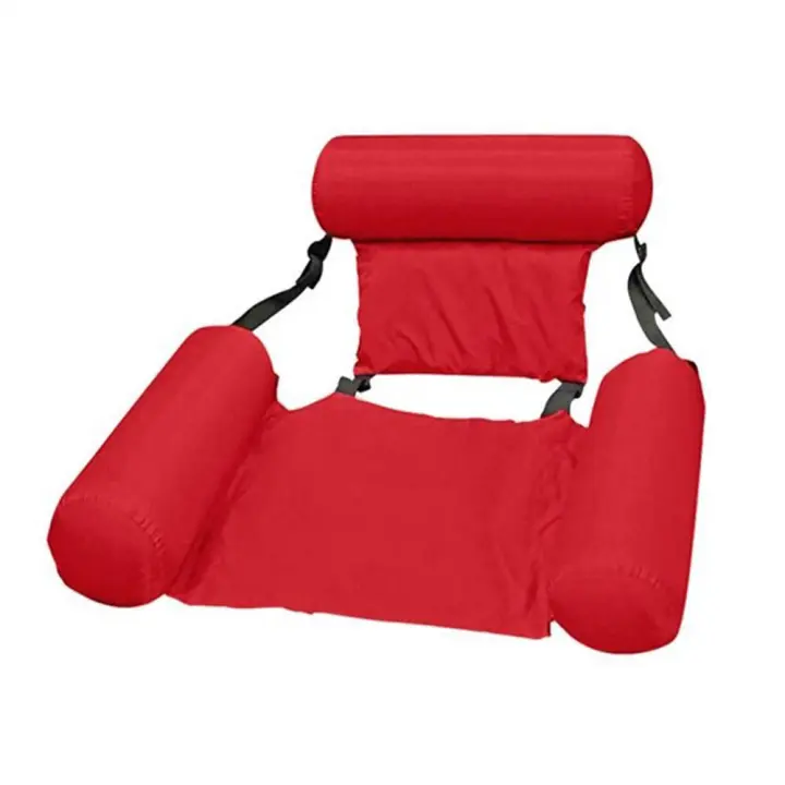 SWROW-hamaca de agua reclinable, cama flotante inflable, colchoneta de aire plegable, cojín de agua para dormir, silla - 1