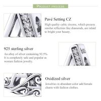 Dijes de letras de Plata de Ley 925 para pulseras Pandora, cuentas iniciales del alfabeto, regalo de joyería para mujer - details 4