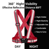 Chaleco reflectante Signal 60g con chaqueta de seguridad y corredor negra ajustable de alta visibilidad fabricada en poliéster - details 9