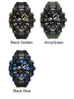 Reloj deportivo para hombre Smael resistente al agua con función multifuncional correa de PU estilo casual para exterior - details 7