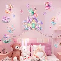 Pegatinas de Hada para Habitación de Niña Decalche de Pared de Castillo de Hongos de Princesa - details 3