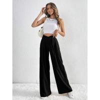 Pantalones de Oficina para Mujer de Cintura Alta y Piernas Anchos Cómodos y Elegantes - details 11